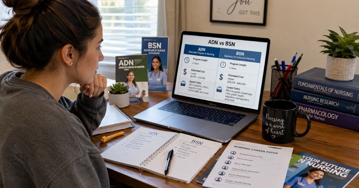 Nursing student weighing options between BSN and ADN