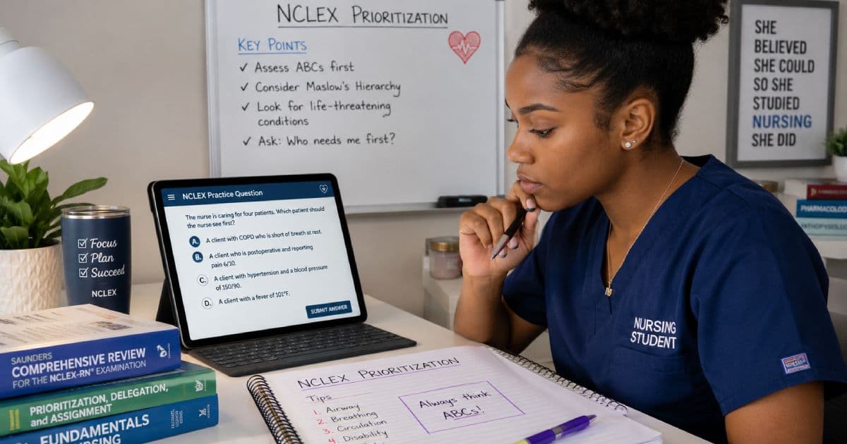 NCLEX Prioritization Questions: Rules, Examples and Practice