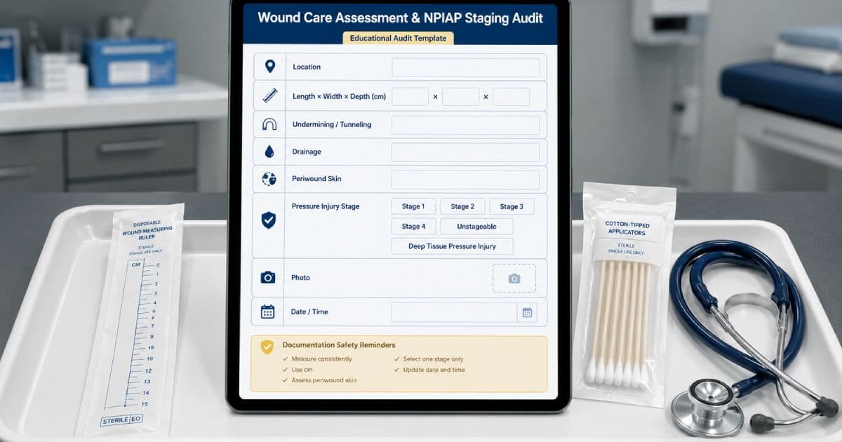 Wound Assessment for Nurses: Staging, Drainage, and Charting Examples